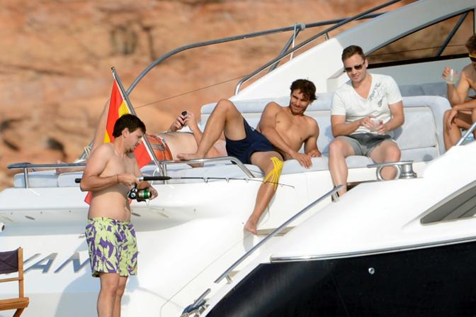 Ibiza: Rafael Nadal si rilassa su uno yacht al largo delle Baleari  (Olycom)